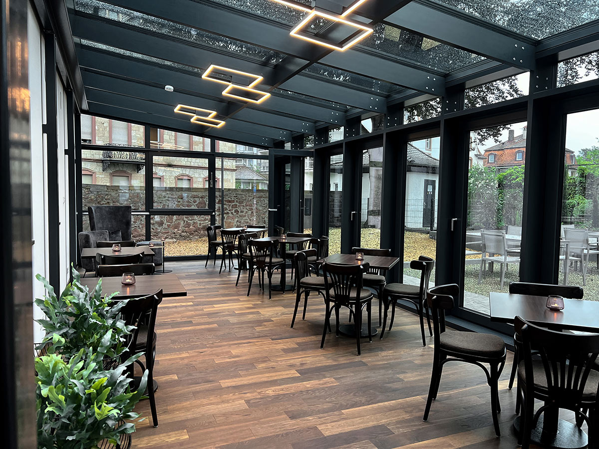 Wintergarten des Palais Erthal in Bad Kissingen